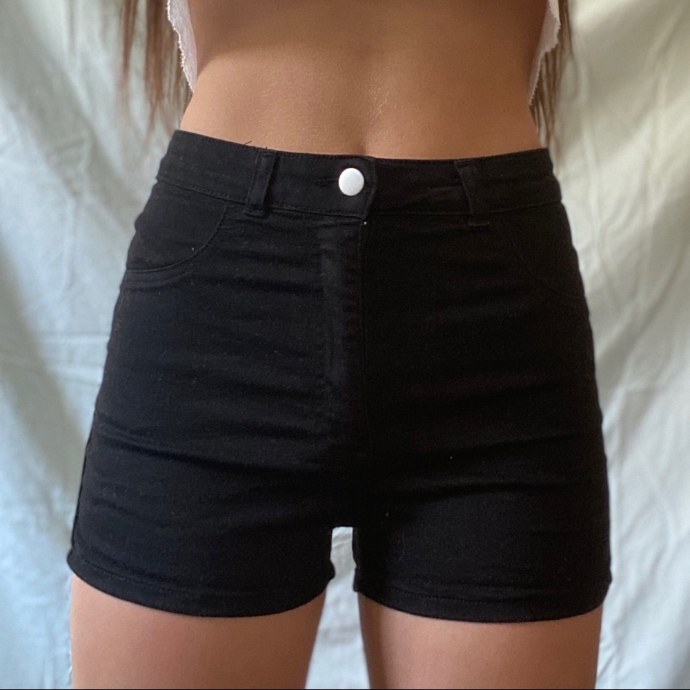 Brandy Melville Black Jean Shorts